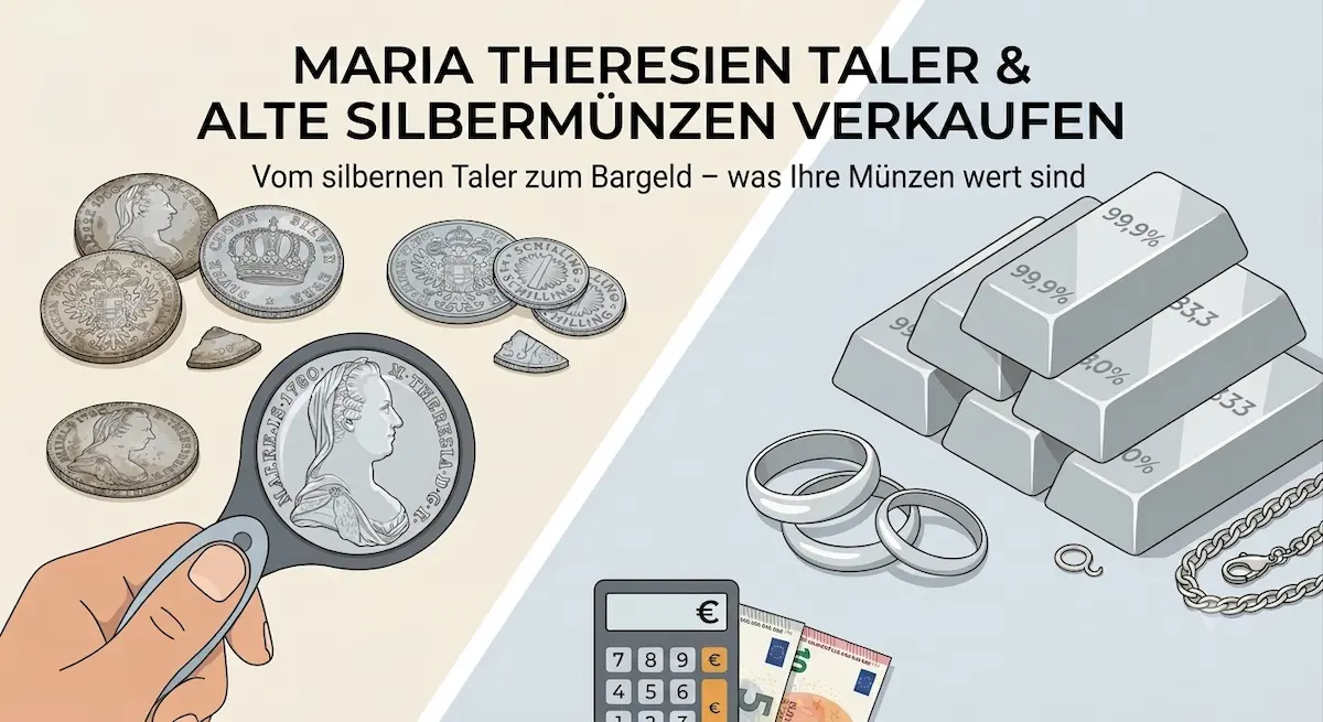 Maria Theresien Taler und alte Silbermünzen verkaufen
