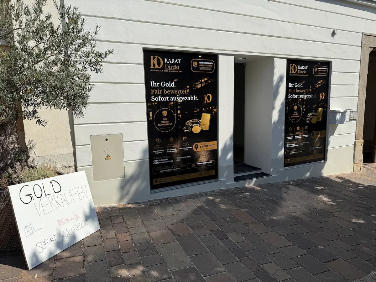 Karat Direkt Eisenstadt – Geschäft in der Hauptstraße 3, mitten in der Altstadt