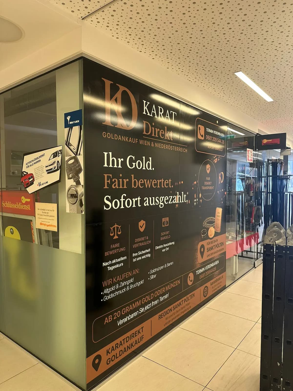 Karat Direkt Goldankauf St. Pölten – Standort Domgasse 4, 3100 St. Pölten
