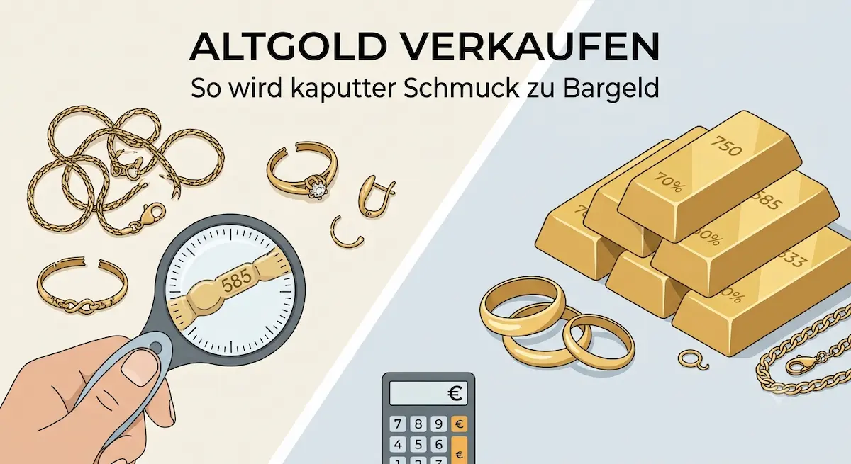 Alter Goldschmuck verkaufen: Was er wert ist und wann sich Reparatur lohnt